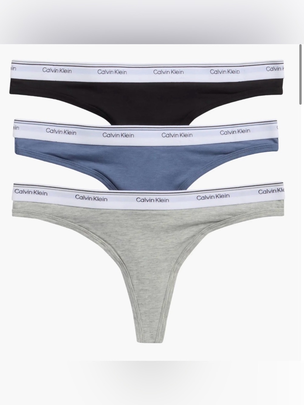 3 pack Calvin Klein thong underwear